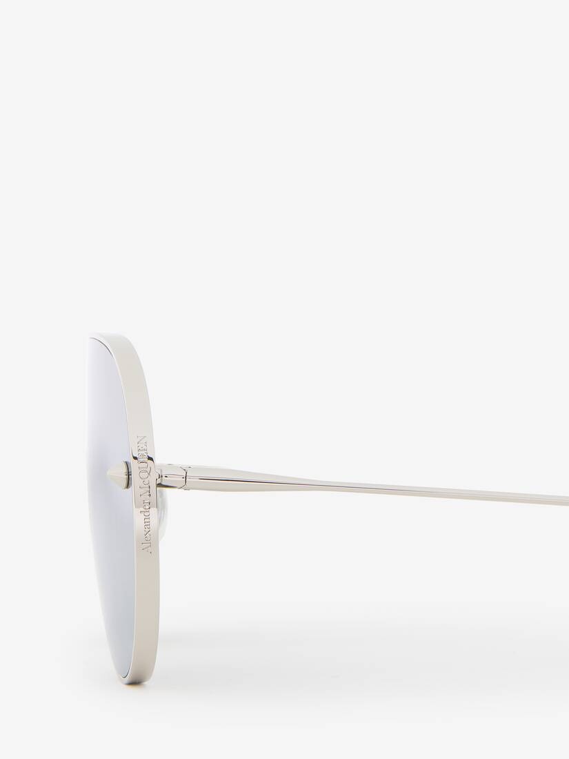 Metal Studs Mask Sunglasses - 5