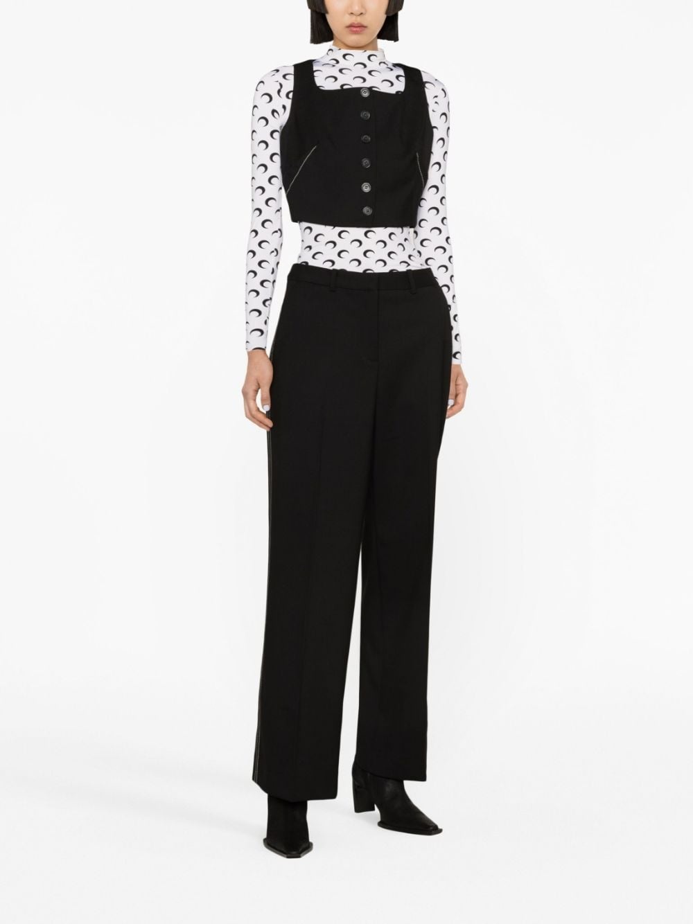 wide-leg tailored trousers - 2
