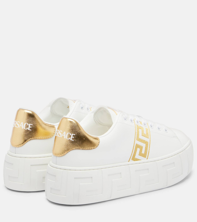 VERSACE Greca embroidered sneakers outlook