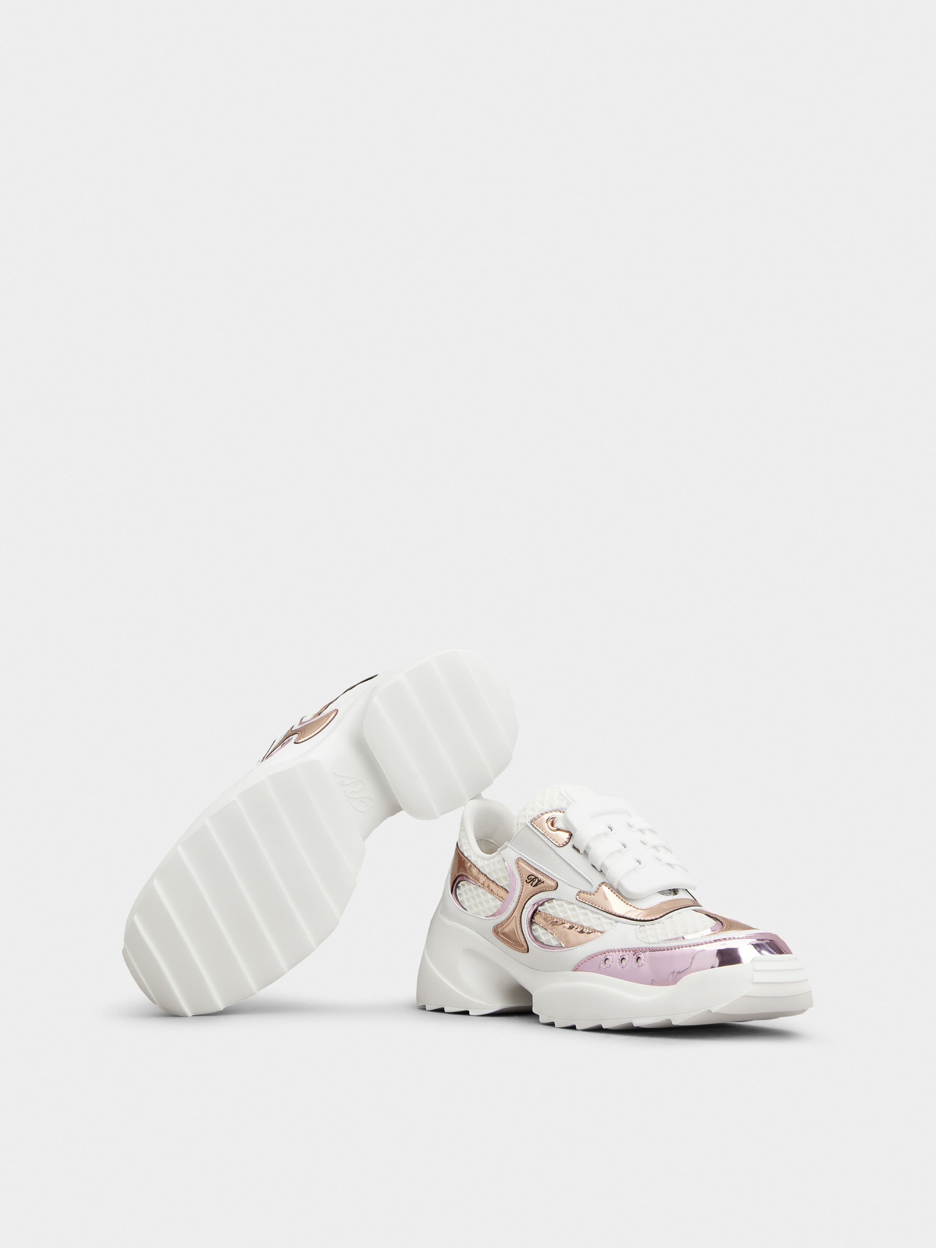 Viv' on the Run Sneakers in leather and fabric - 6