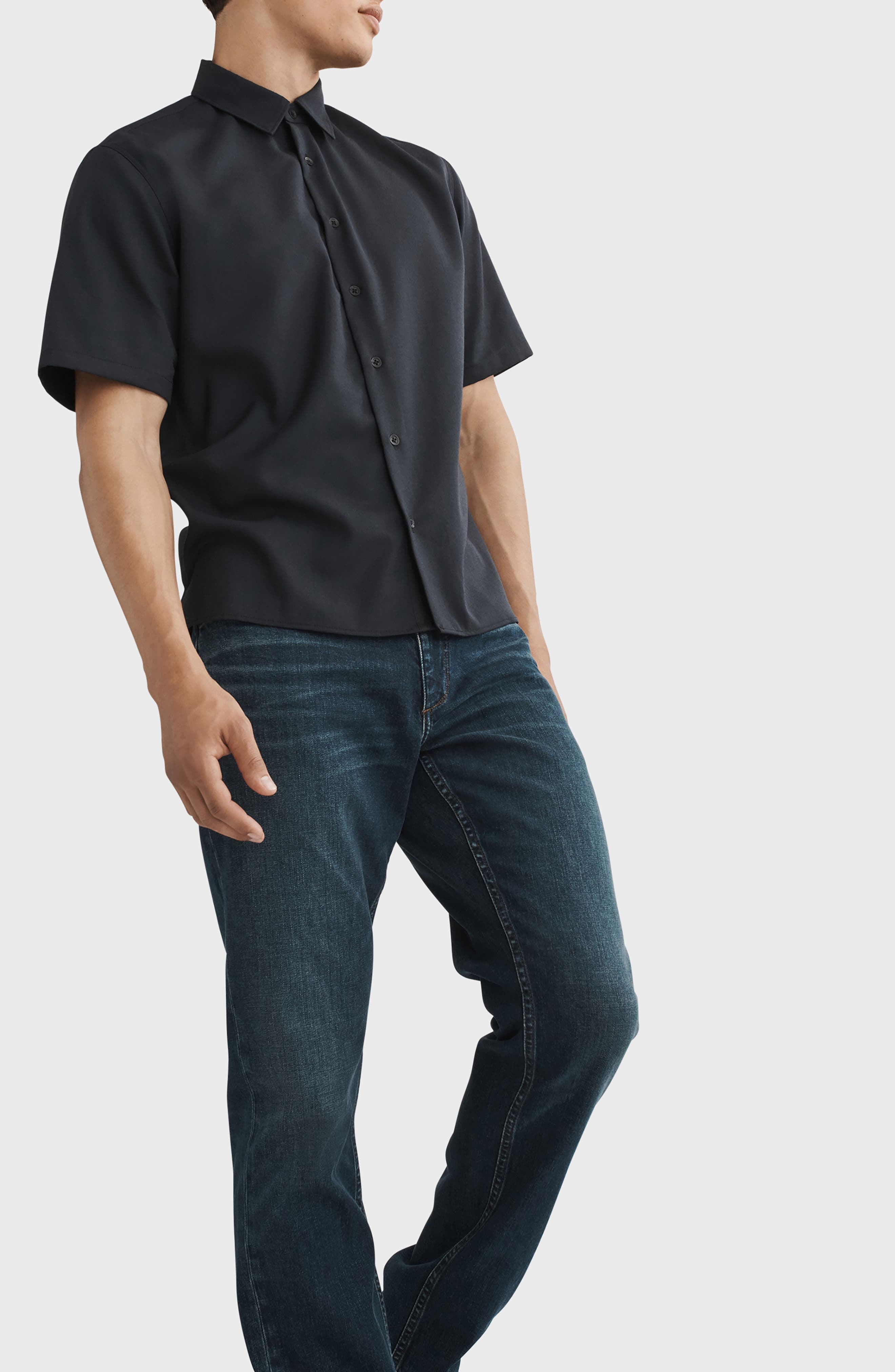 rag & bone Fit 3 Authentic Stretch Athletic Fit Jeans in Cole at Nordstrom - 4