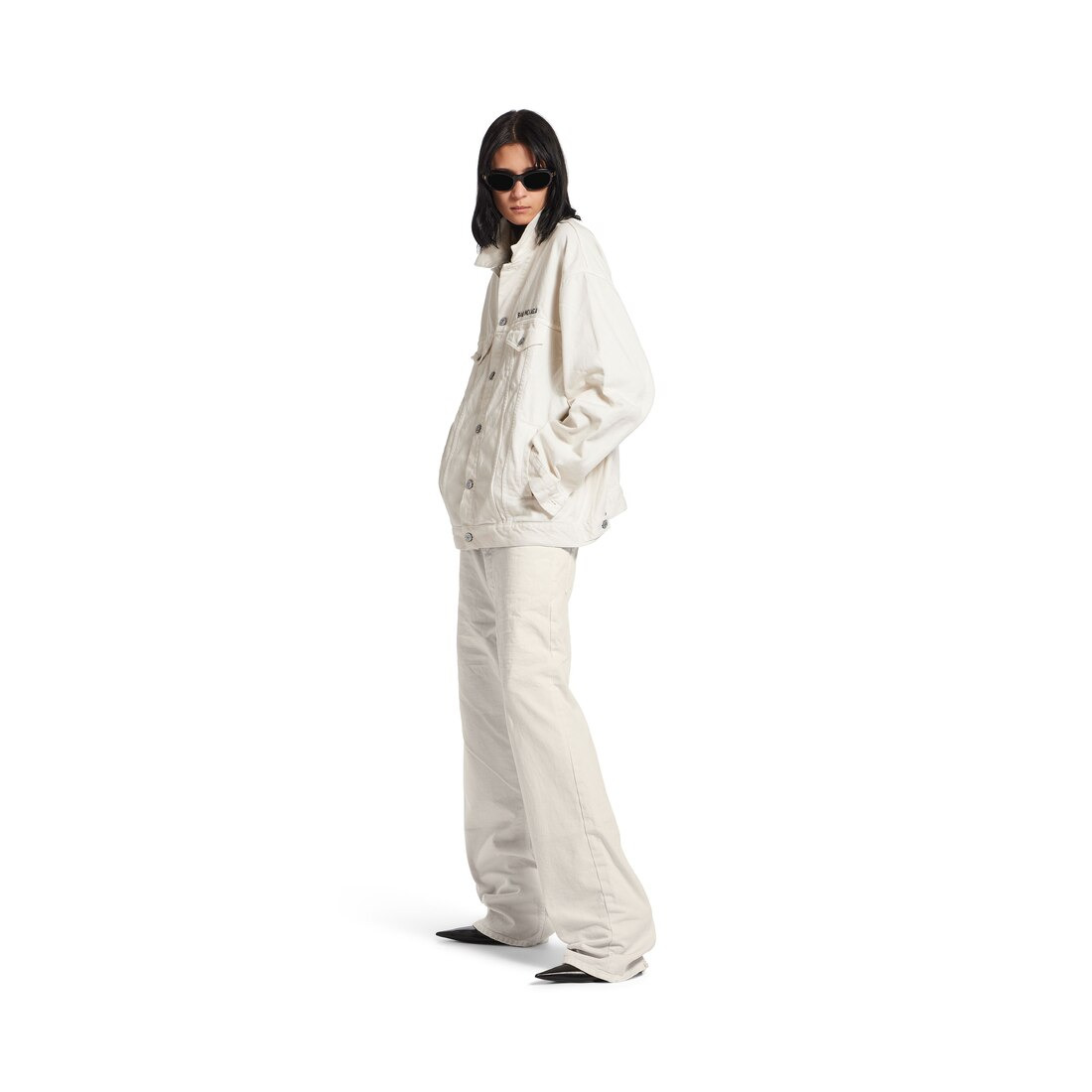 Women's Loose Fit Pants in White - 2