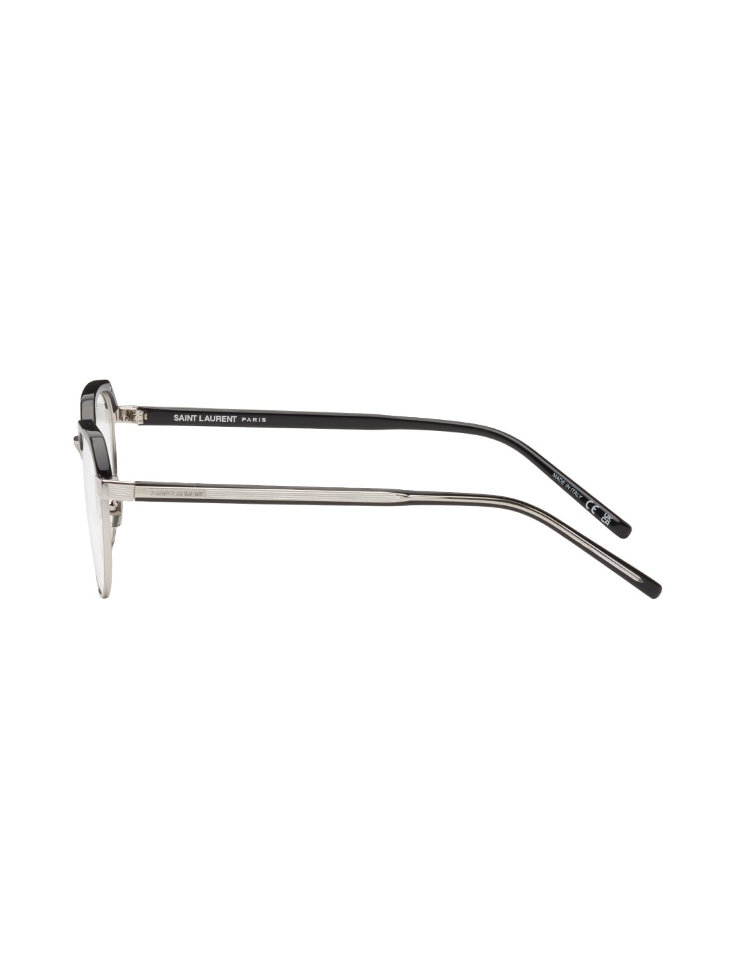 Silver & Black SL 124 Glasses - 4