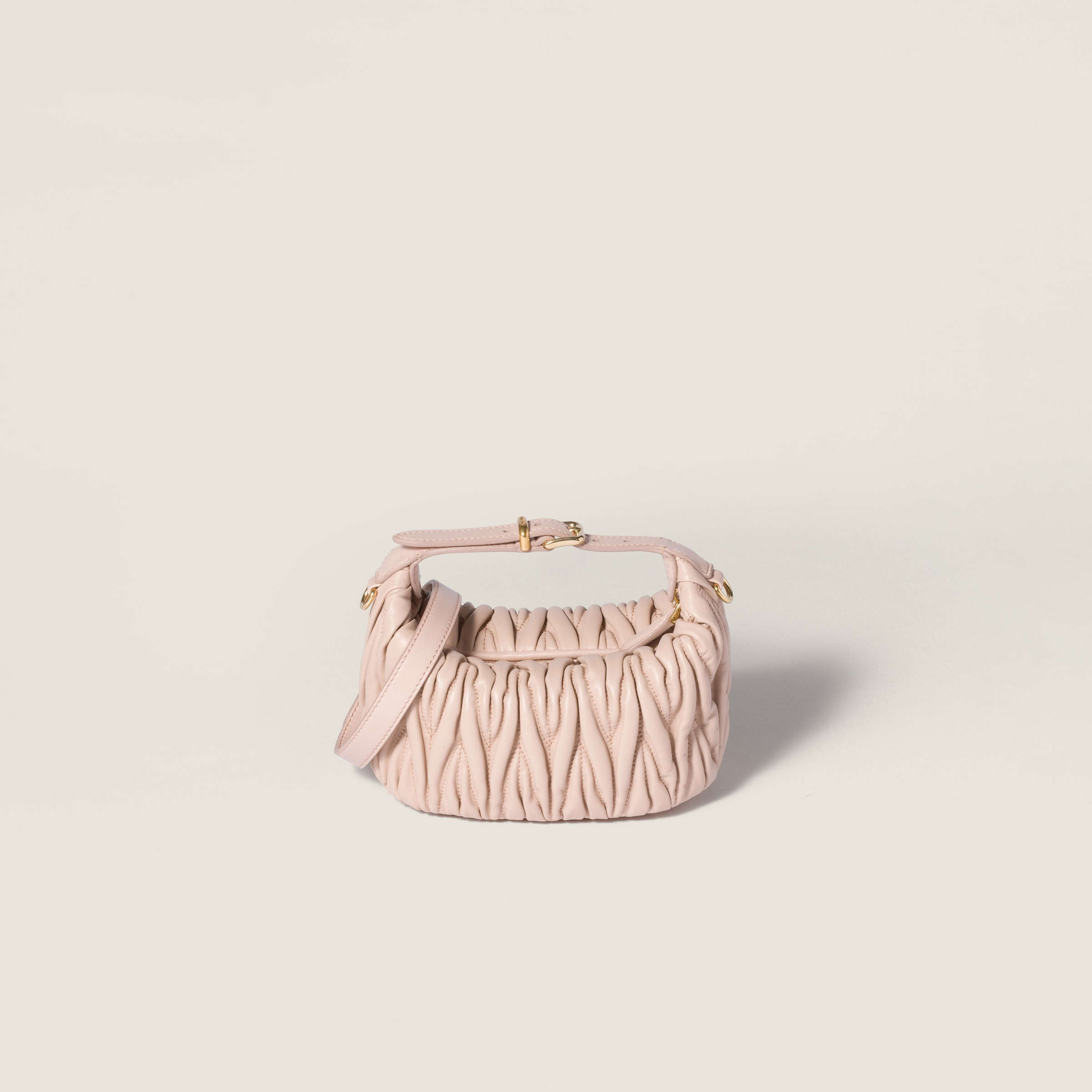 Matelassé nappa leather pouch - 4