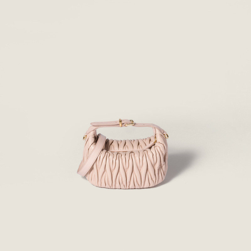Matelassé nappa leather pouch 4