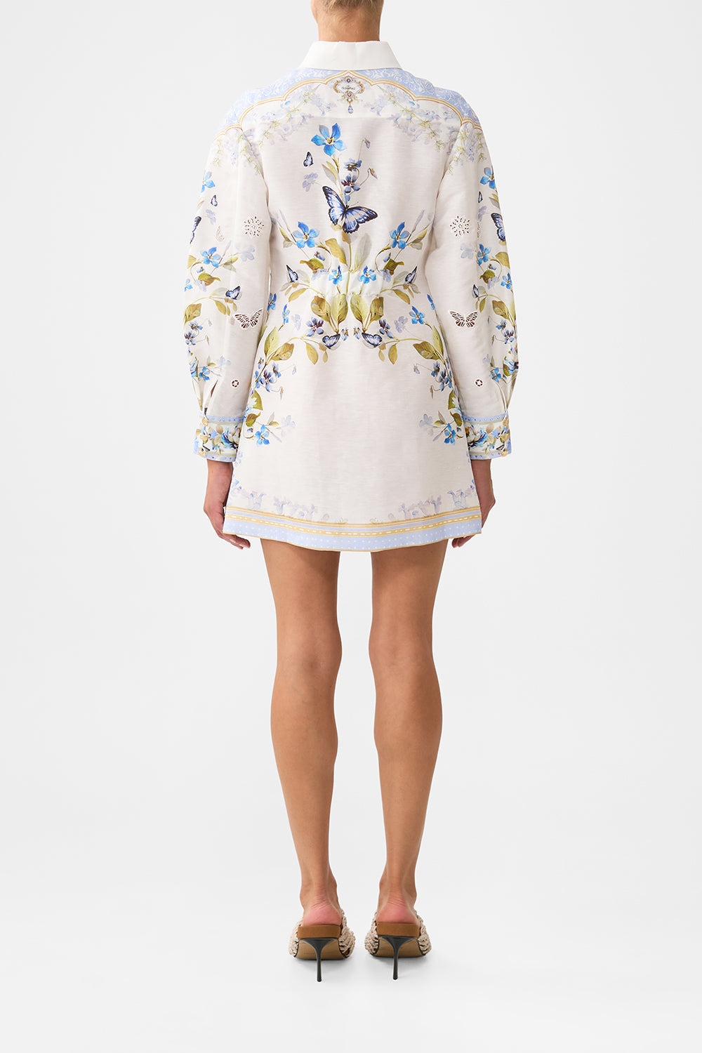 SHIRT DRESS WITH A LINE SKIRT - 3