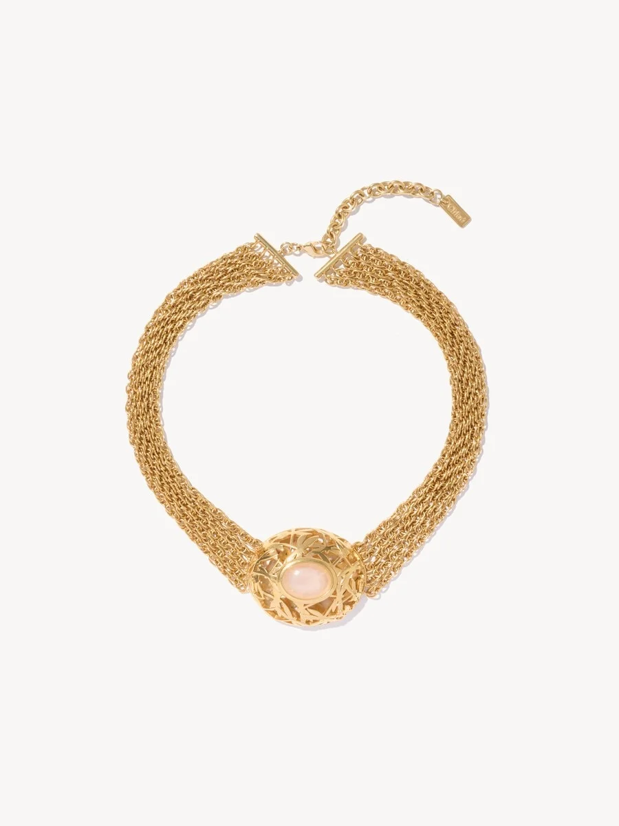 THE CHLOÉ GILDED CAGE CHOKER - 1