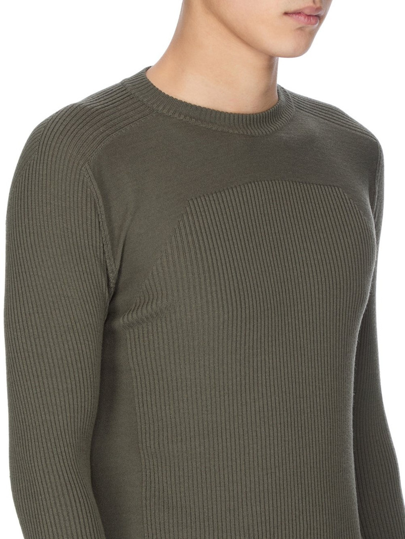 Gray Concordians Ribbed Geo Sweater 4