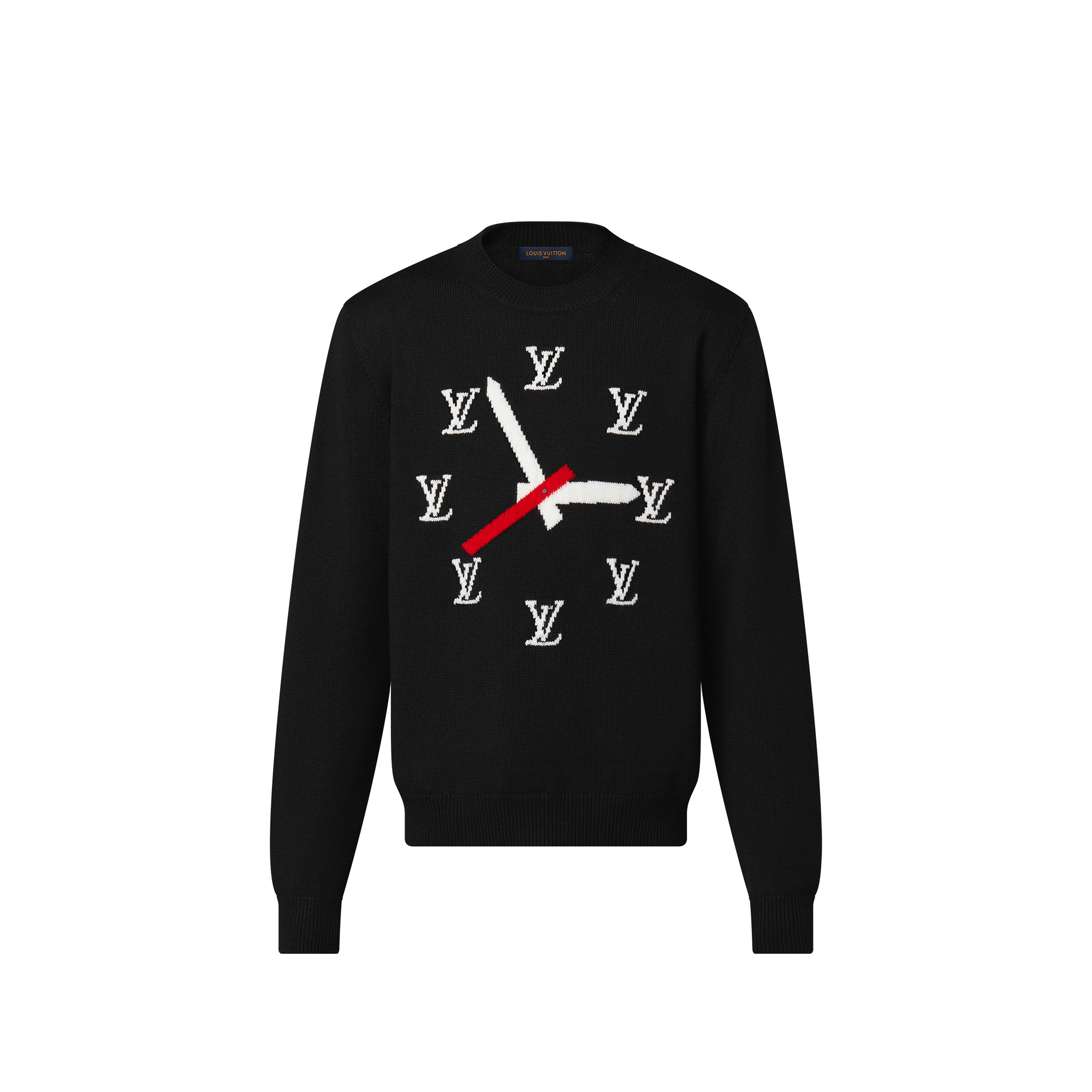 Clock Intarsia Pullover - 1