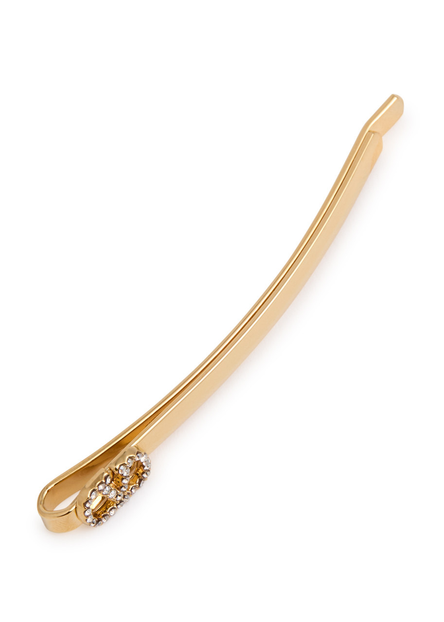 Valentino Garavani Vlogo-embellished Hair Clip - 3