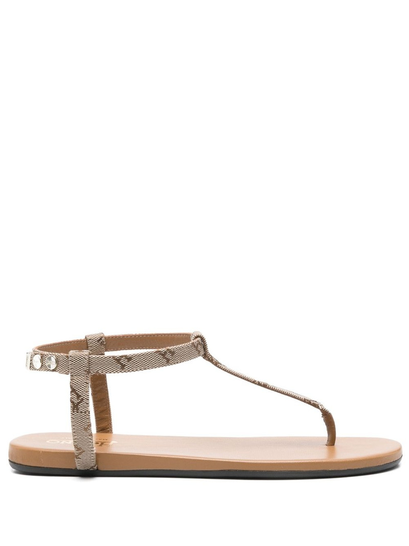 logo-print sandals 1