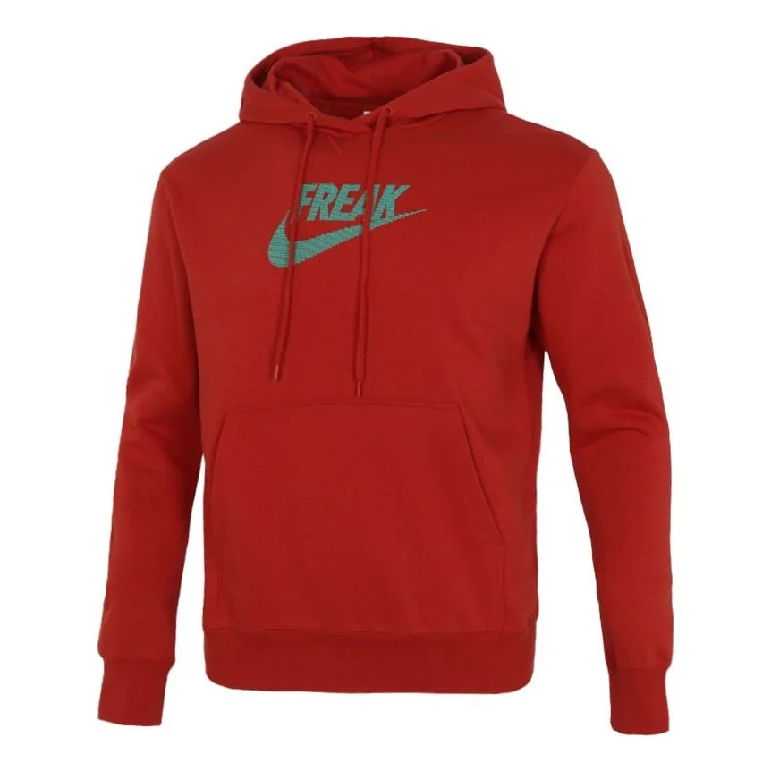 남자 나이키로 가 Nk Po Freak 로고 인쇄 Pullover 스포츠 Pullover 빨강 DA5692-671 - 1