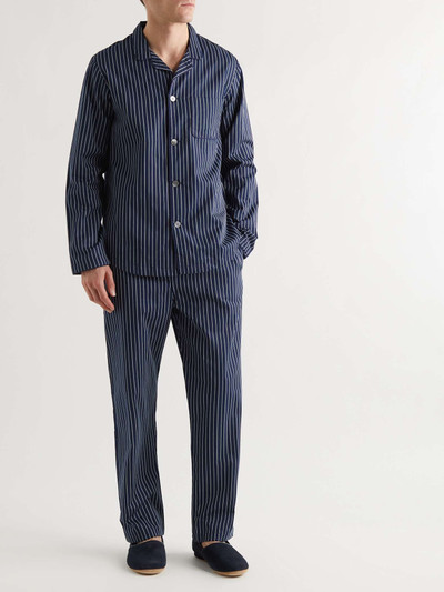 Derek Rose Royal Striped Cotton Pyjama Set outlook