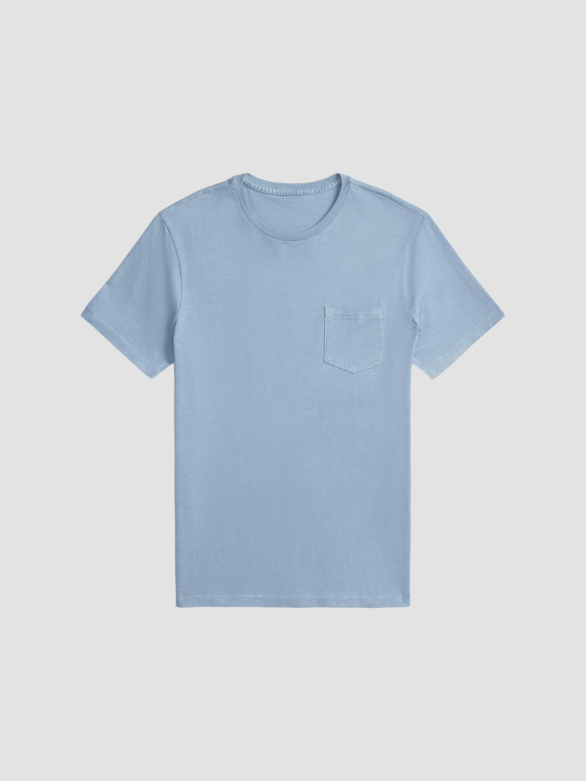 Men's Garment-Dyed Cotton Pocket T-Shirt - Winward Blue - 1