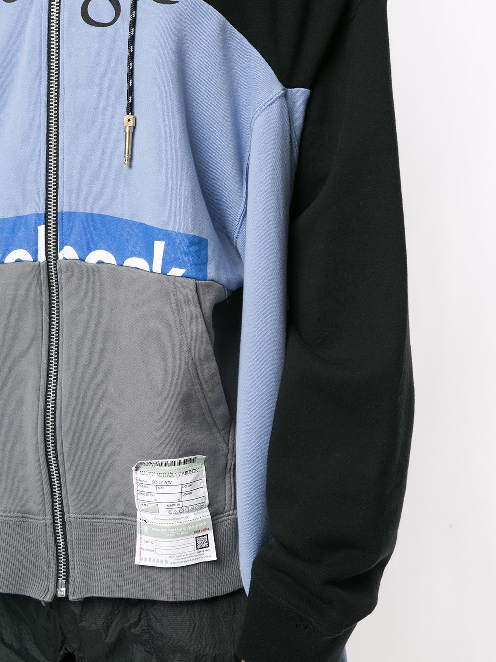 Border Docking contrast-panel hoodie - 5