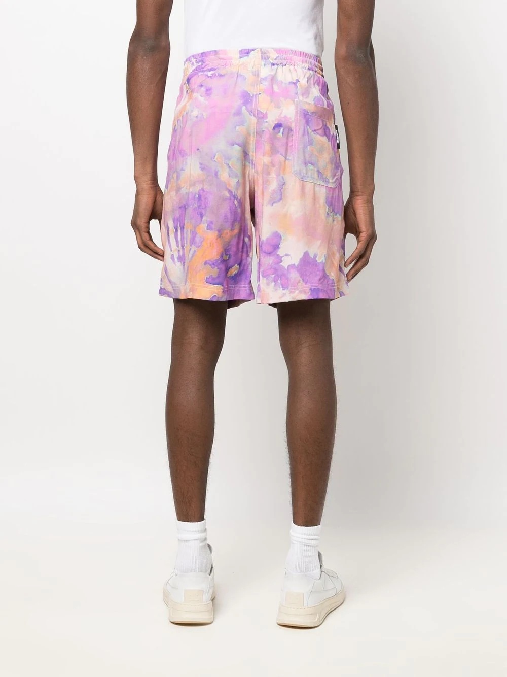 tie-dye print bermuda shorts - 4