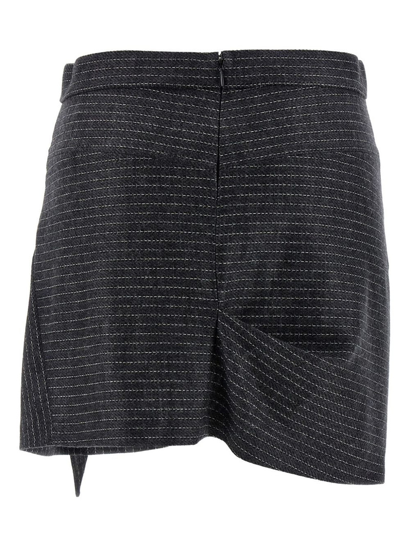 Isabel Marant Rosaria striped-pattern mini skirt outlook
