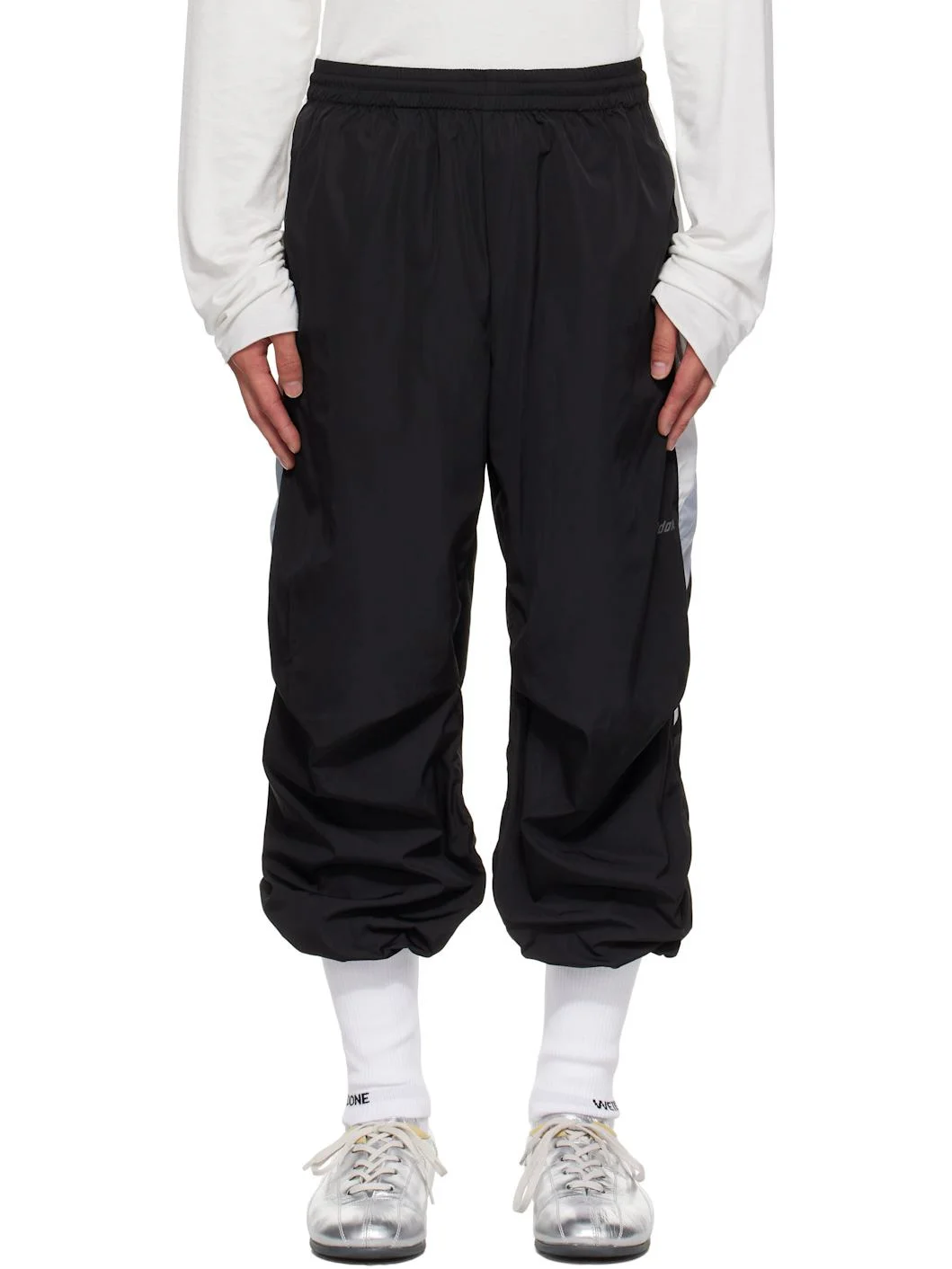 Black Socks Track Pants - 1