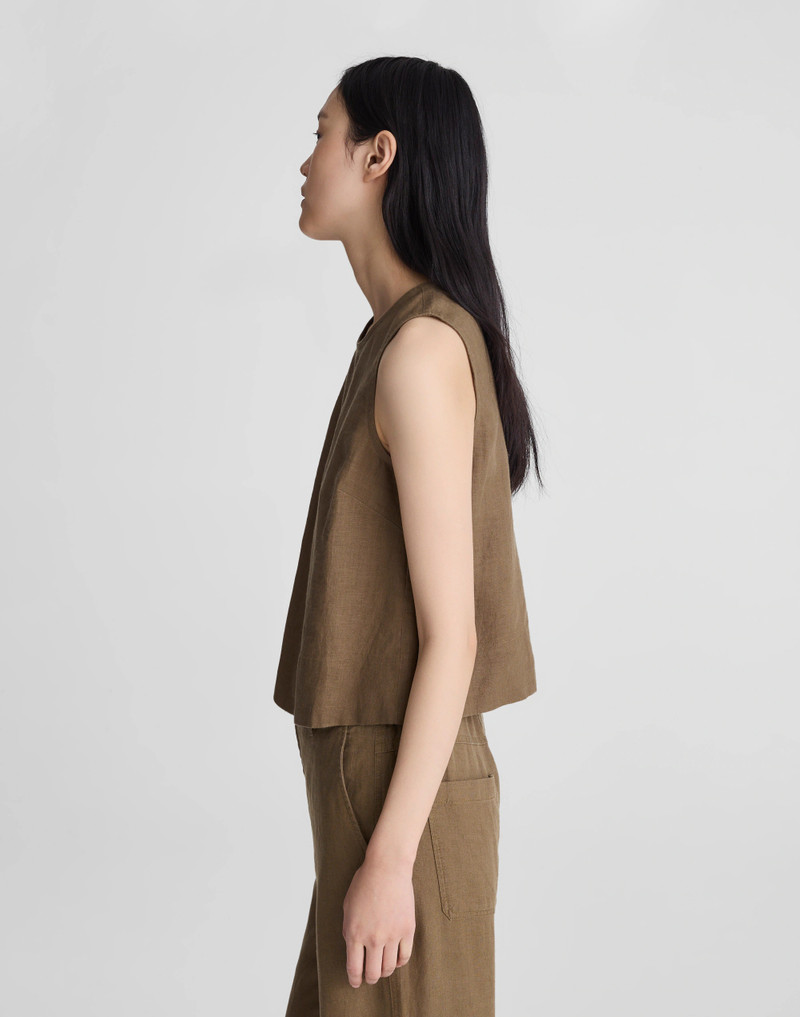 Shell Top in 100% Linen 4