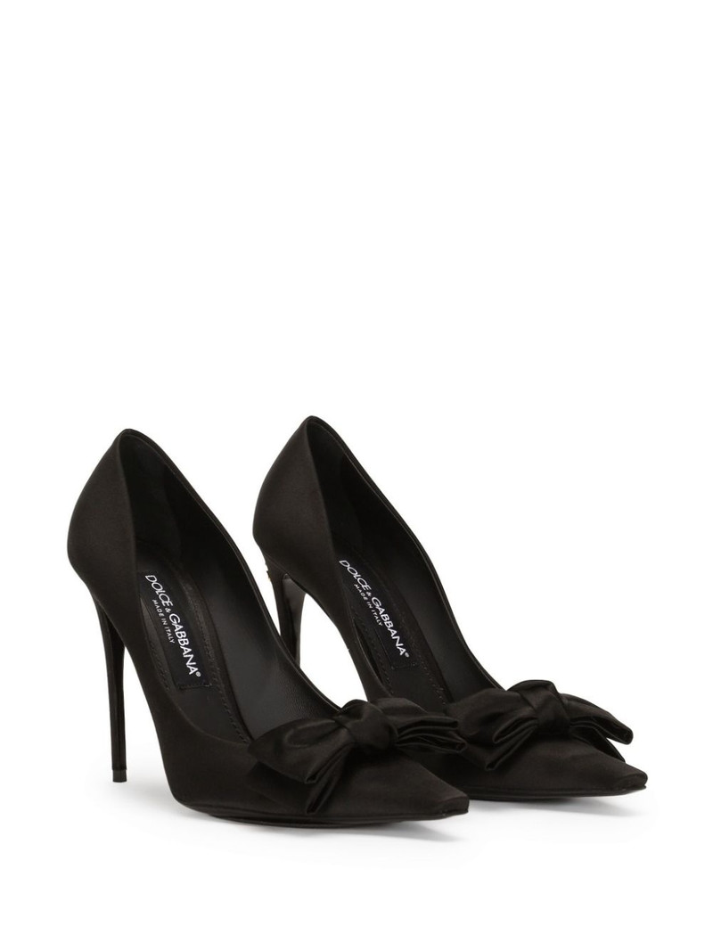 Dolce & Gabbana 105mm bow-detail pumps outlook