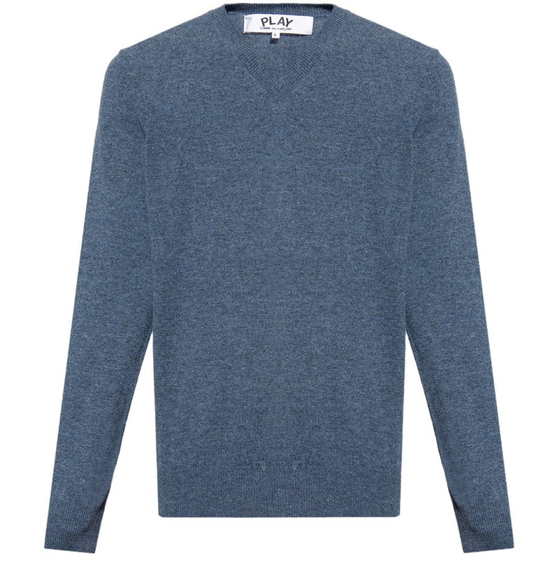 Wool sweater with logo - 1
