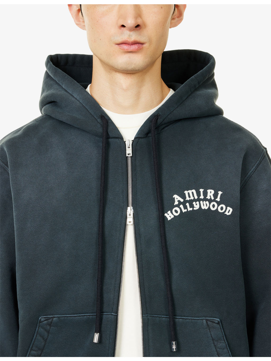Holly Embossed-Logo Cotton-Jersey Hoody - 6