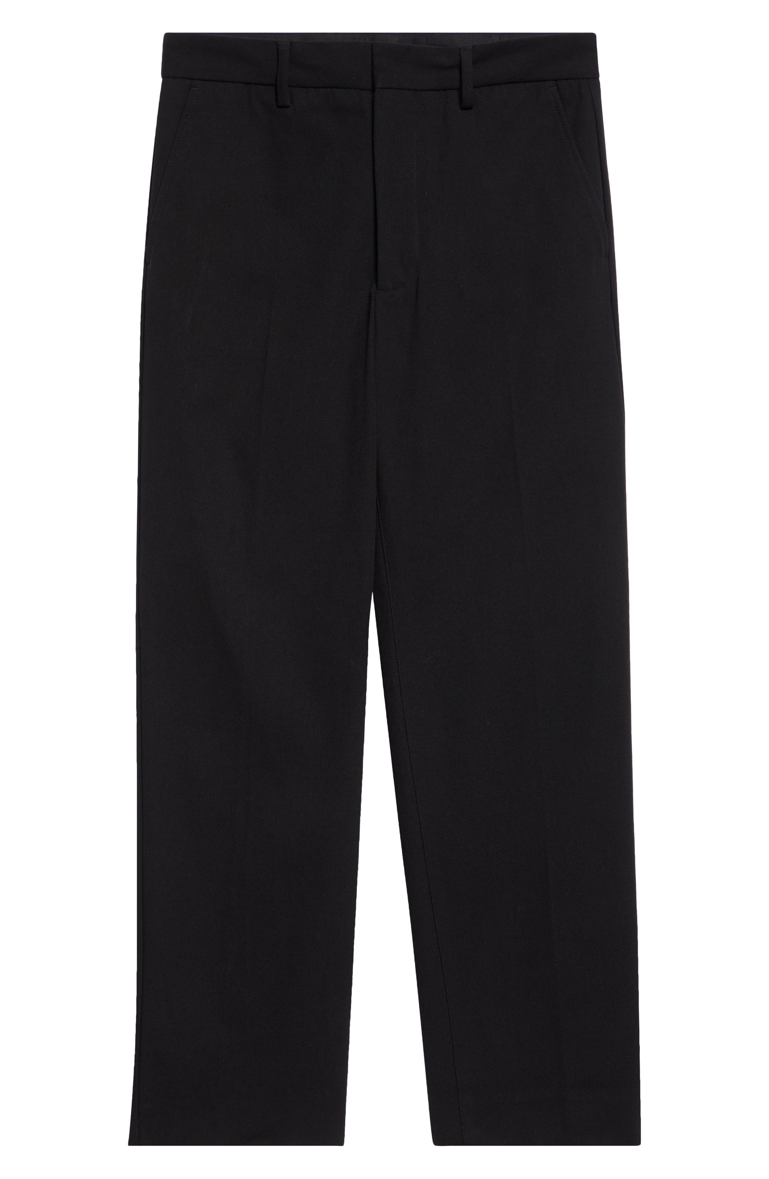 Straight Leg Twill Trousers - 5