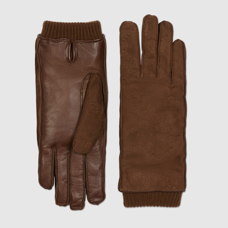 GG suede gloves 1