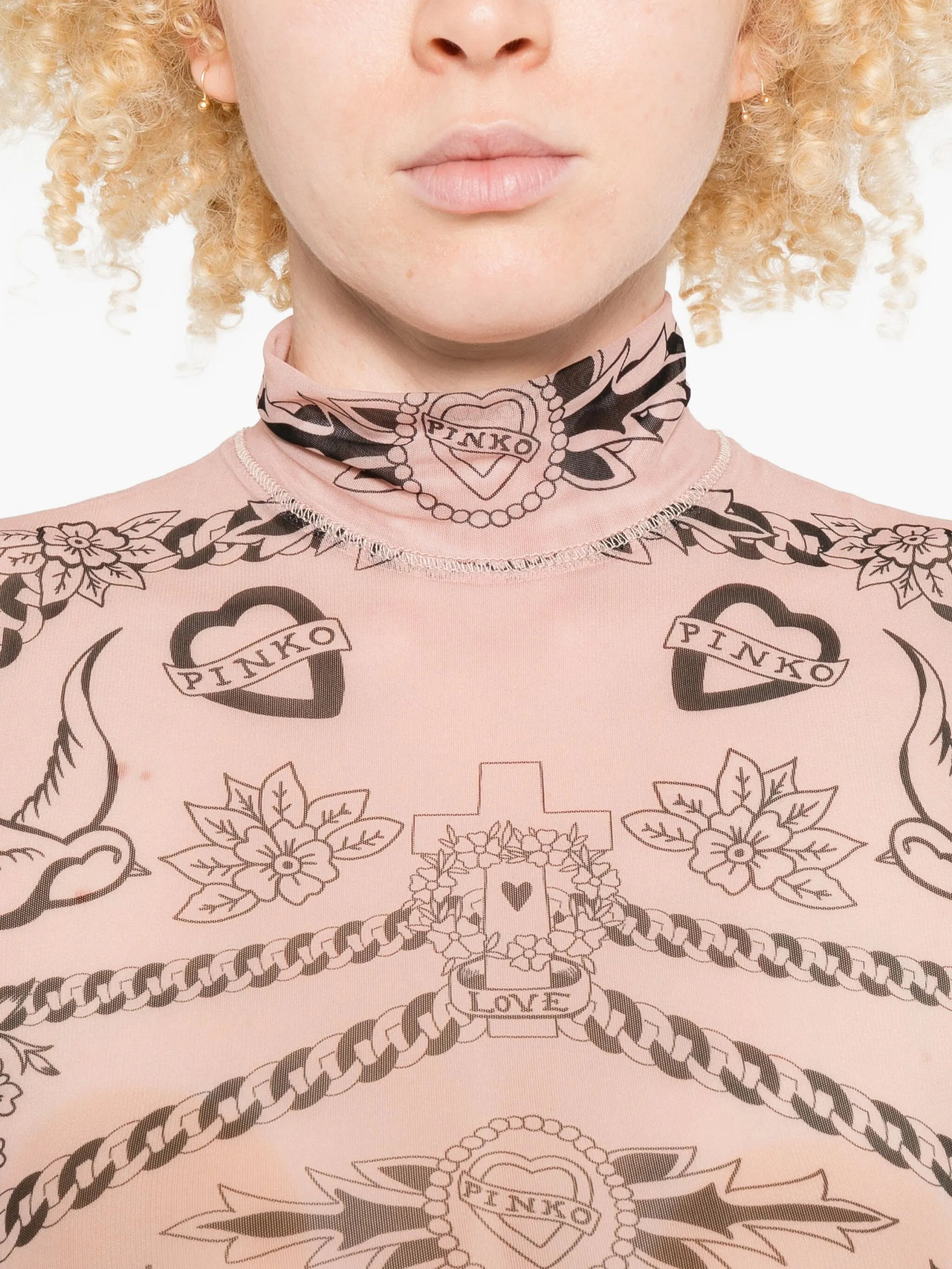 Pinko Printed High-neck Top - 4