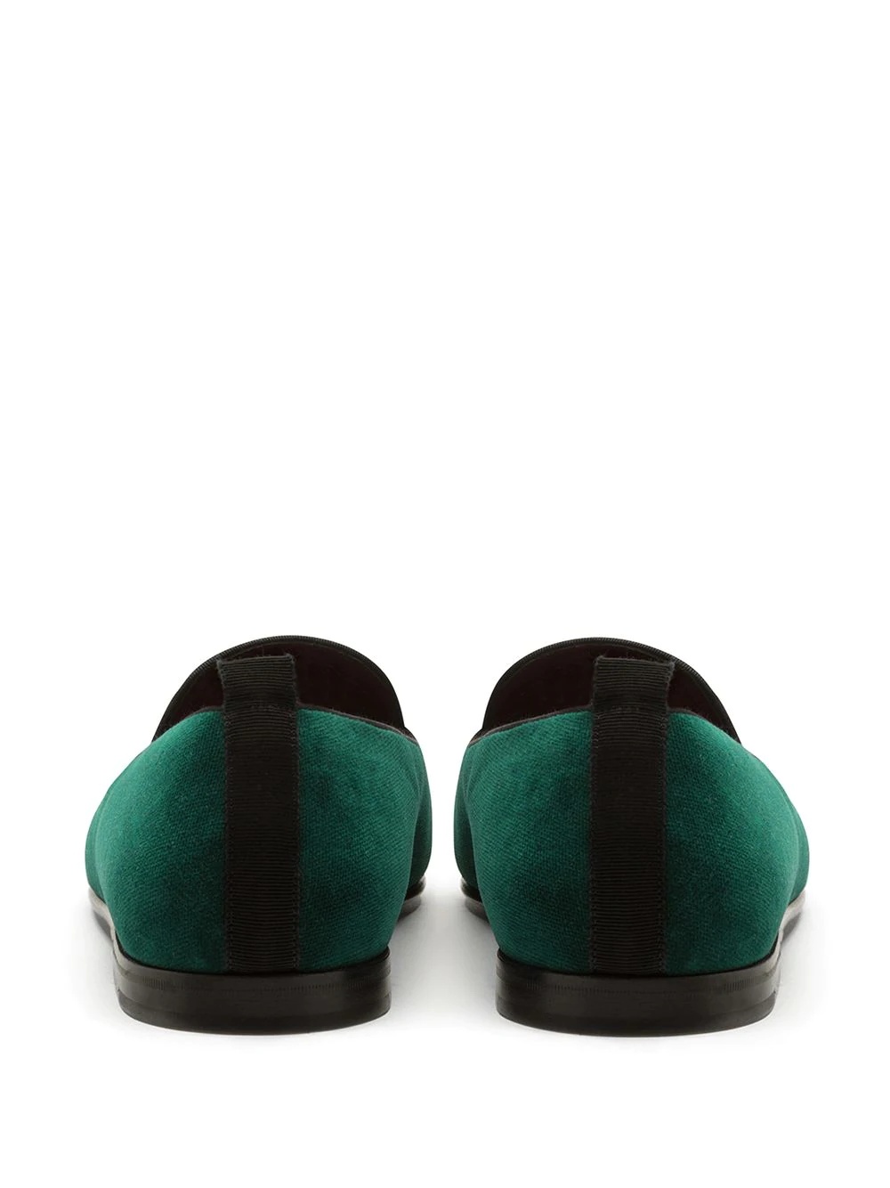 embellished  velvet loafers - 3