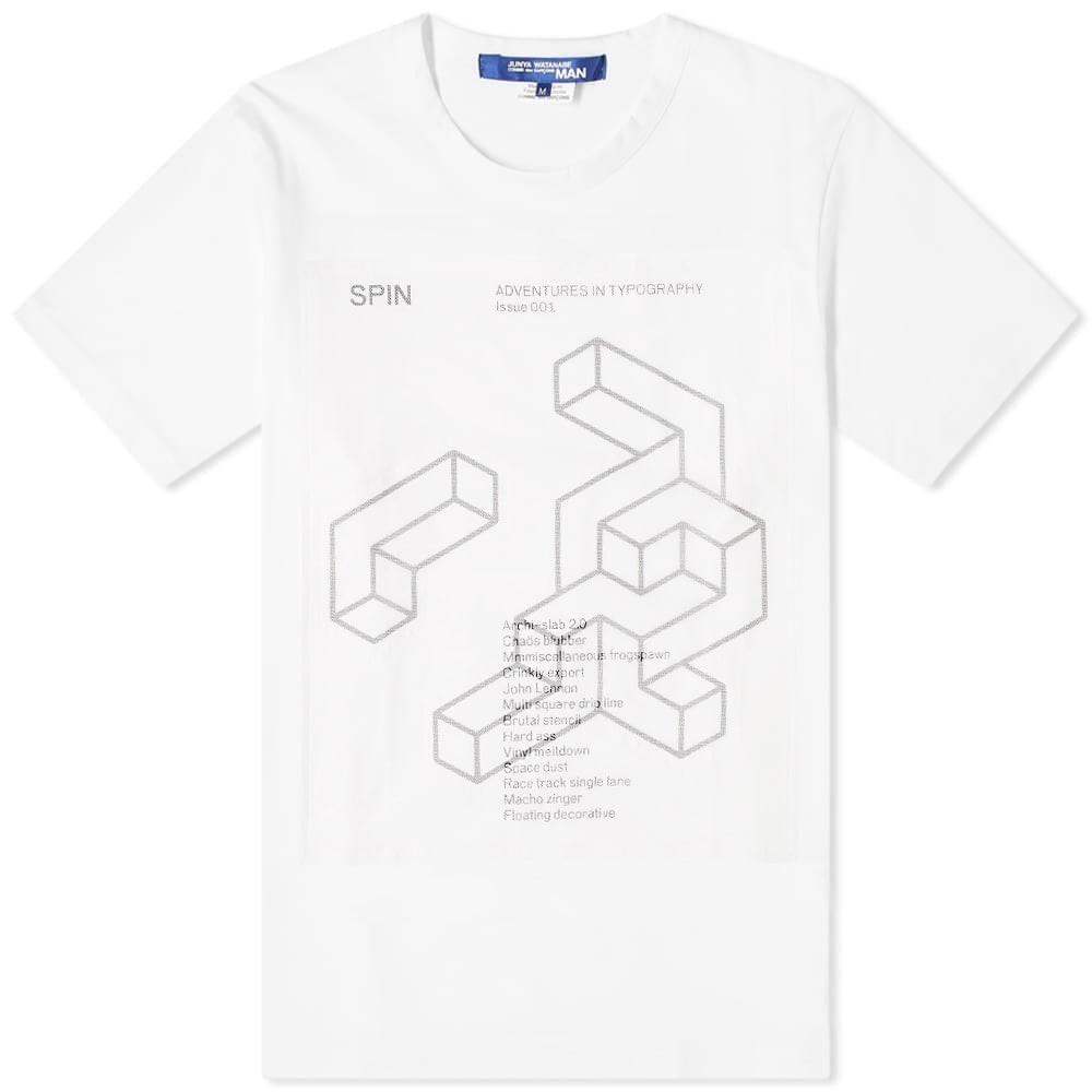 Junya Watanabe MAN Typography Graphic Tee - 1