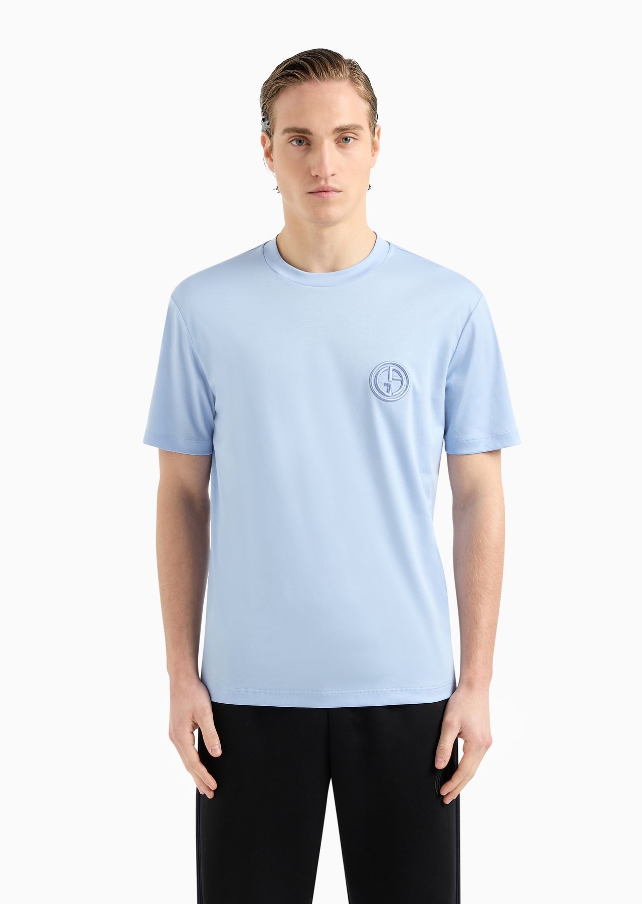 Pure cotton interlock crew-neck T-shirt - 2
