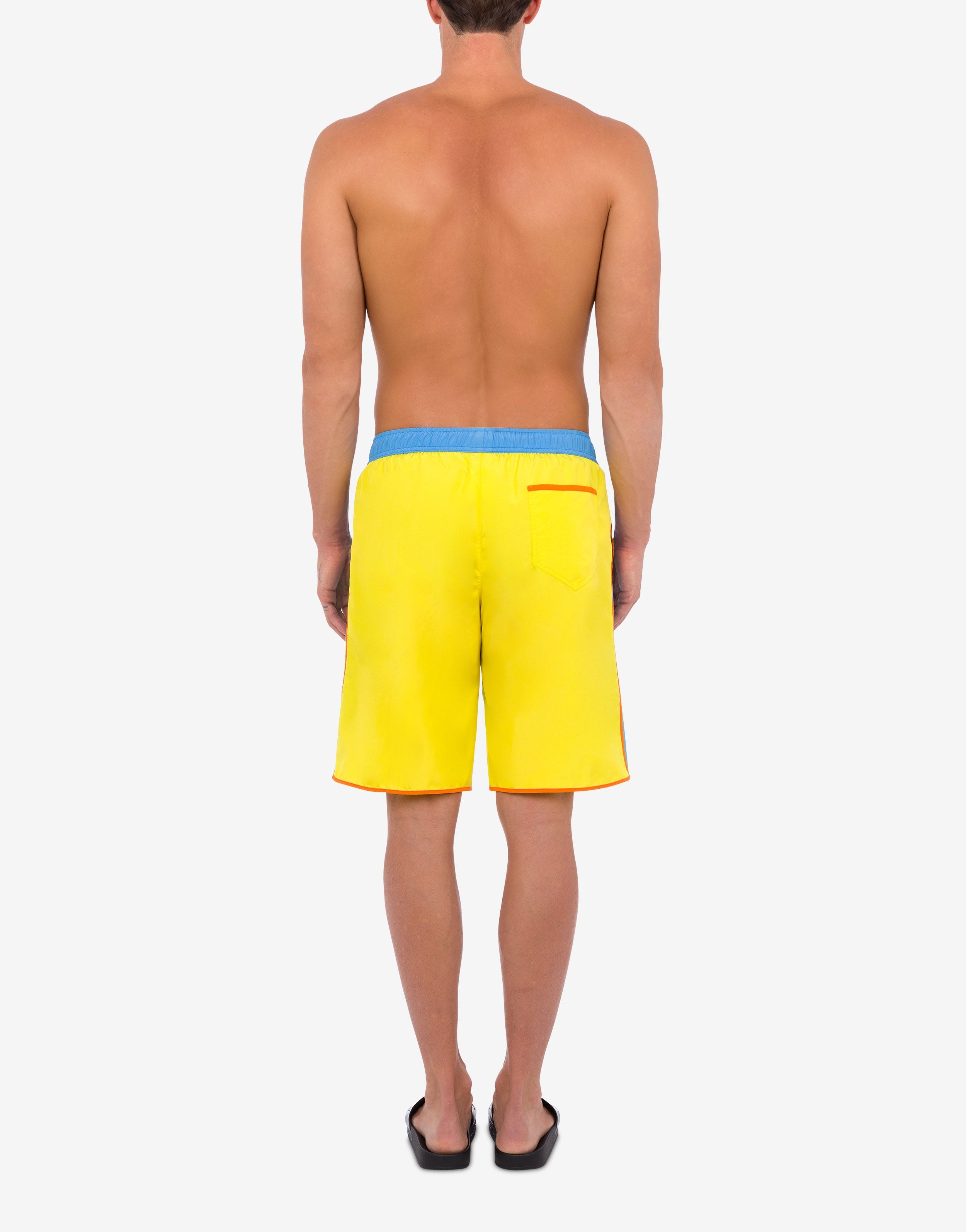 COLOUR BLOCK NYLON BERMUDA SHORTS - 3