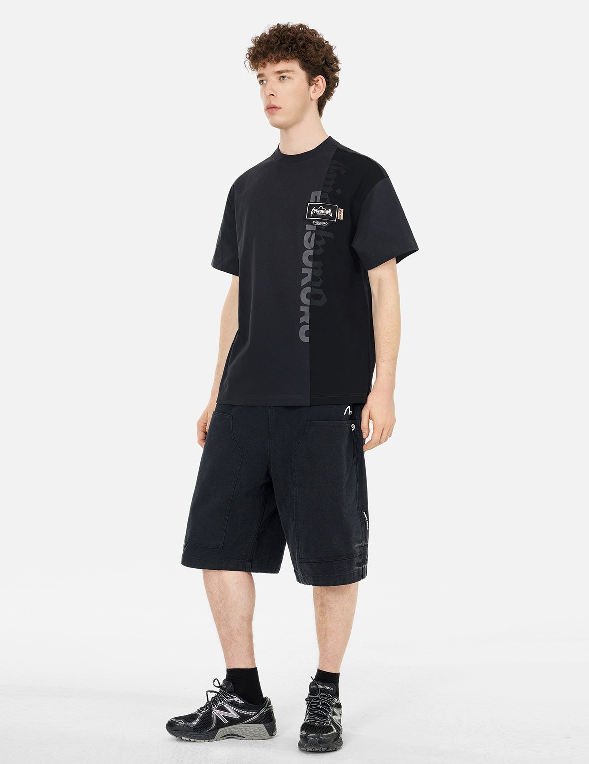 Panel design with Multi Labels Relax Fit T-Shirt - 3