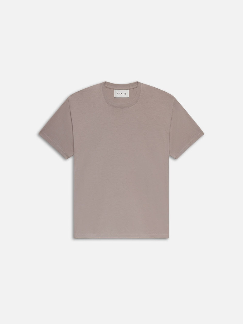FRAME Logo Tee in Soft Lavender 1