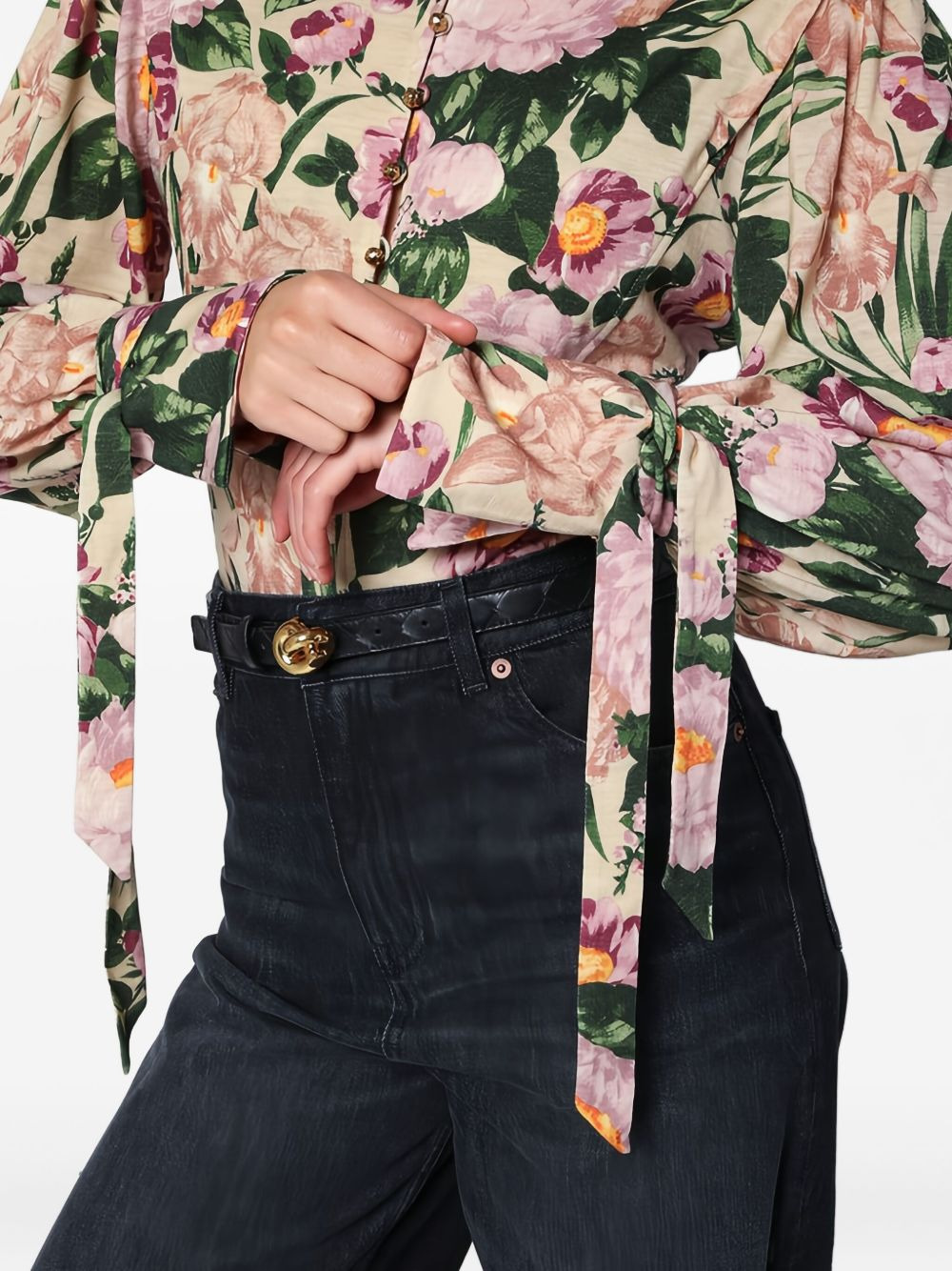 floral-print blouse - 5