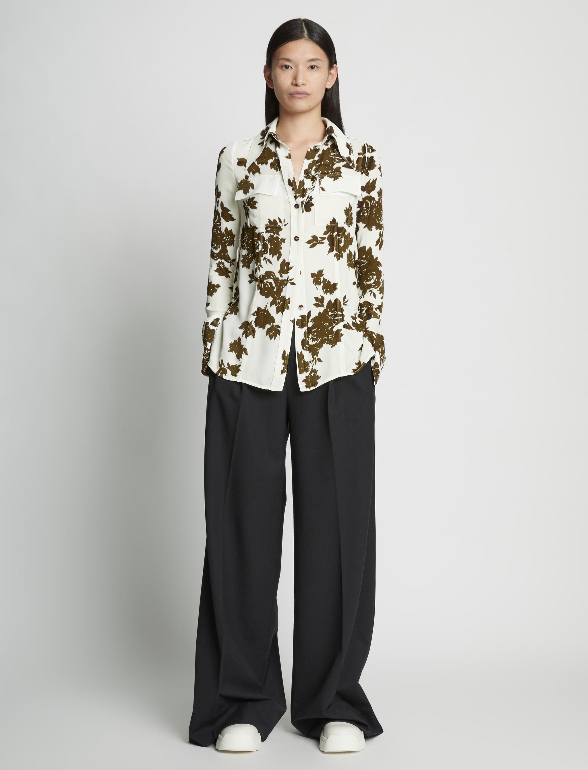 Floral Garment Printed Shirt - 3