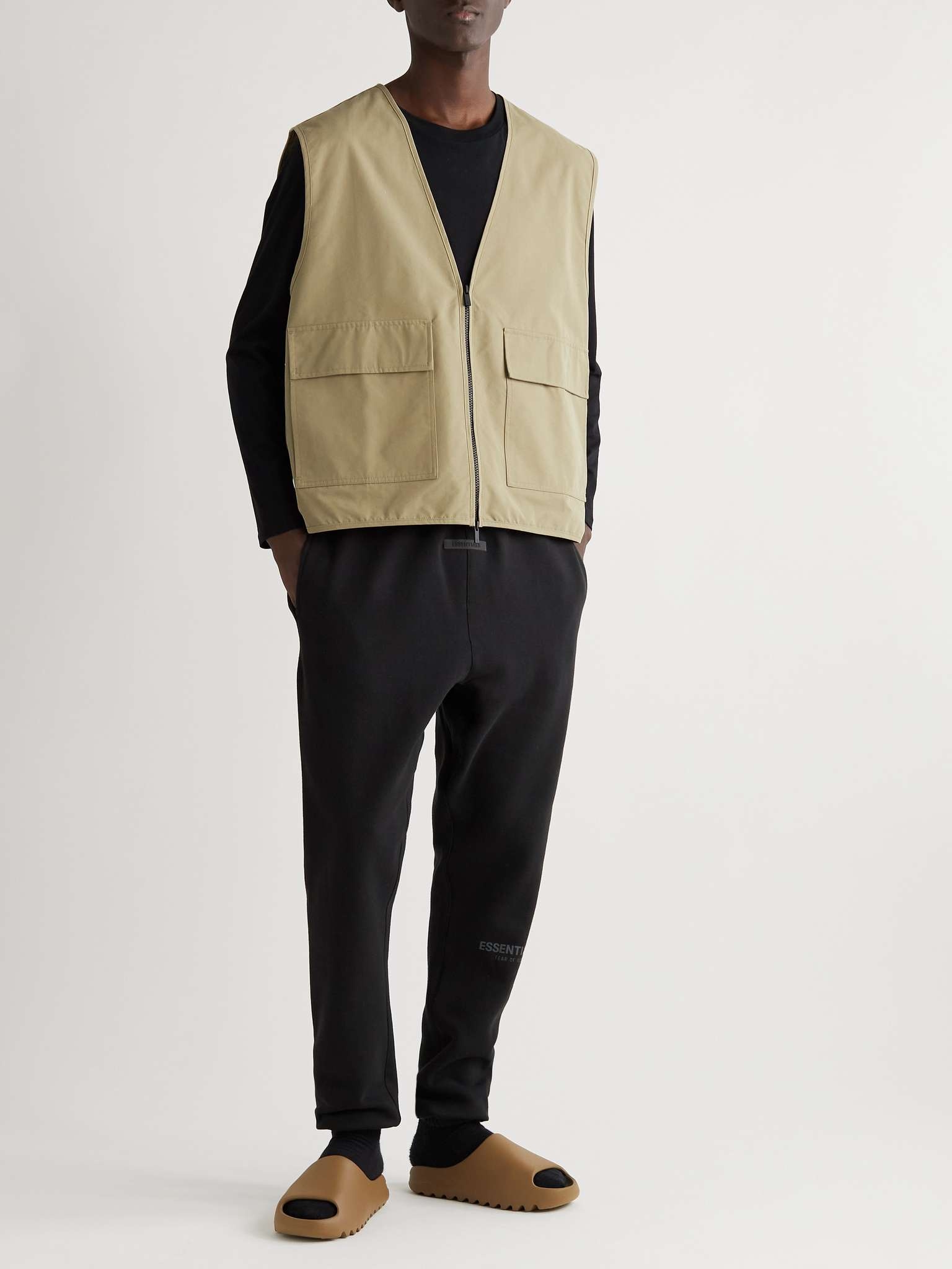 Logo-Appliquéd Cotton-Blend Twill Gilet - 2