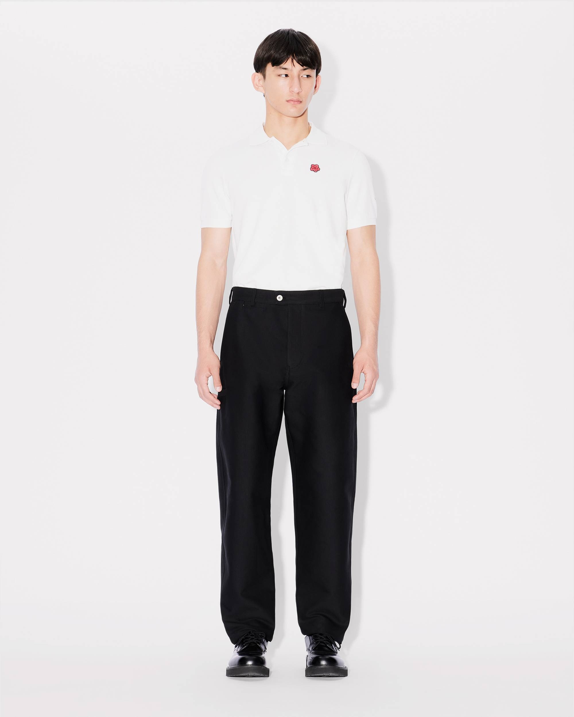 'Boke Flower' embroidered slim polo - 5