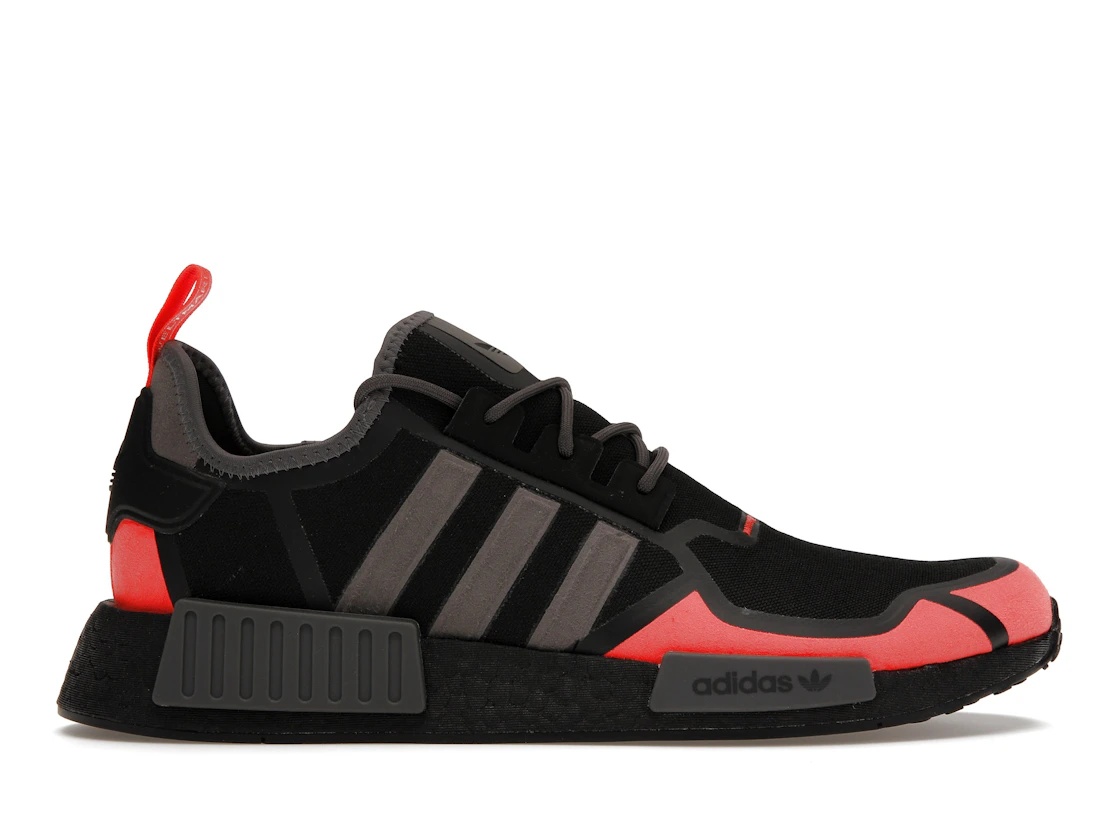 Nmd black/black/solar red best sale