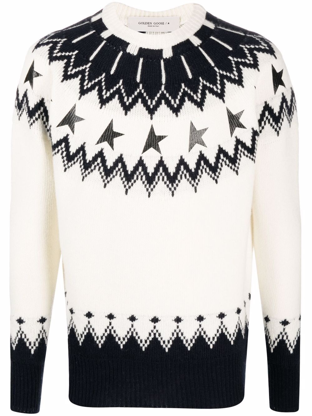 jacquard-pattern jumper - 1