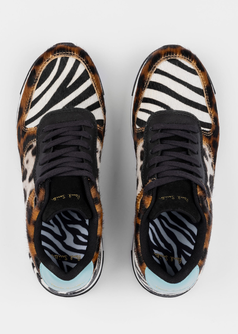 Zebra And Leopard Print 'Ware' Trainers 5