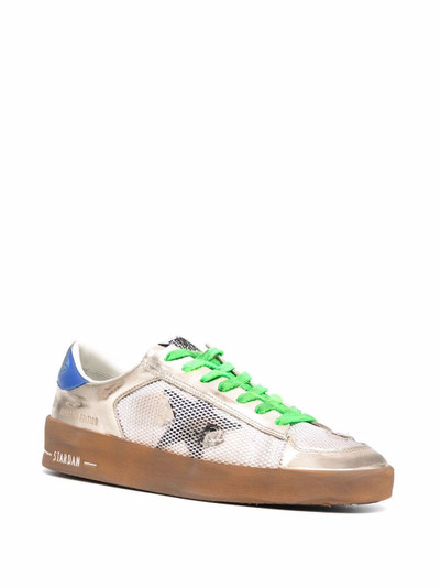 Golden Goose metallic logo-patch trainers outlook