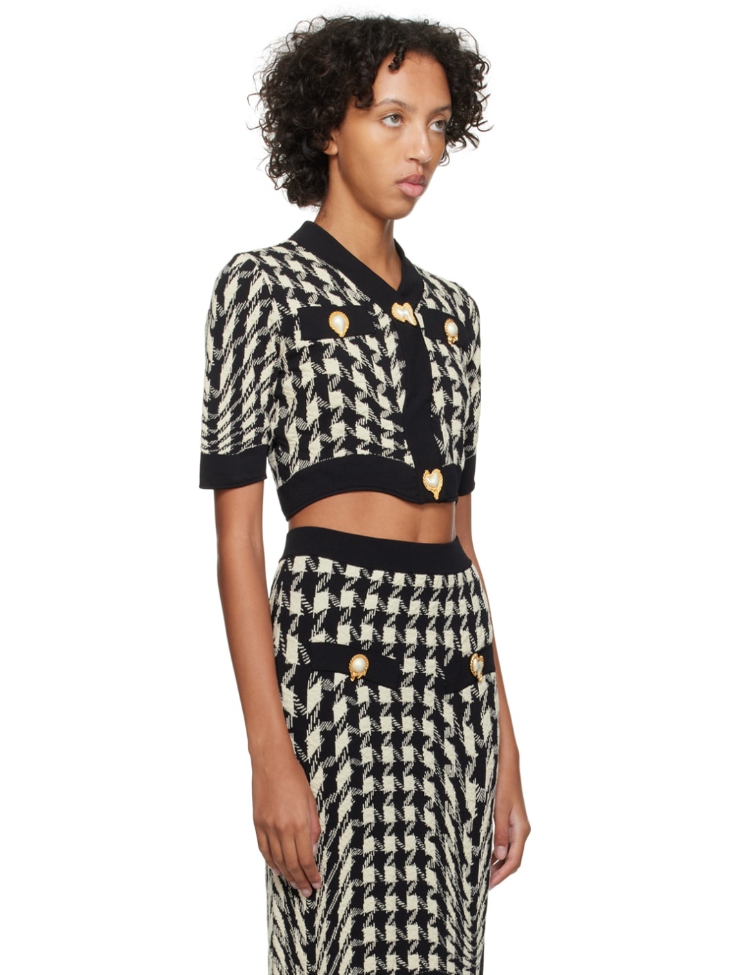 Black & White Morphed Cardigan - 2