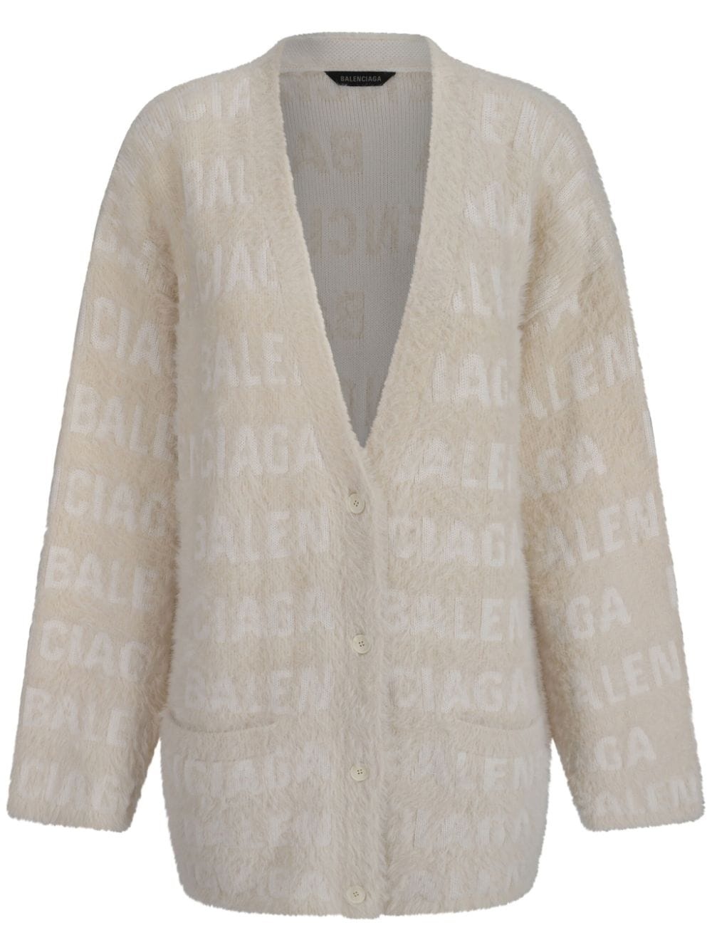 all-over logo cardigan - 1