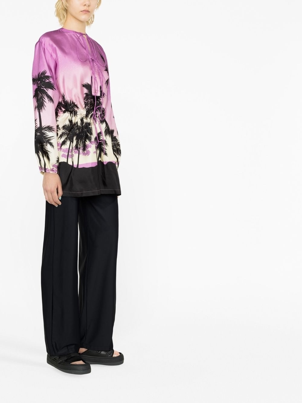 graphic-print long-sleeve top - 4