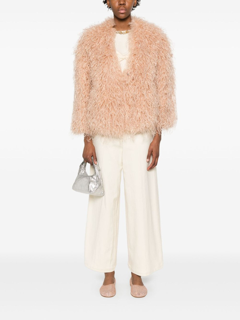 forte_forte V-neck coat outlook