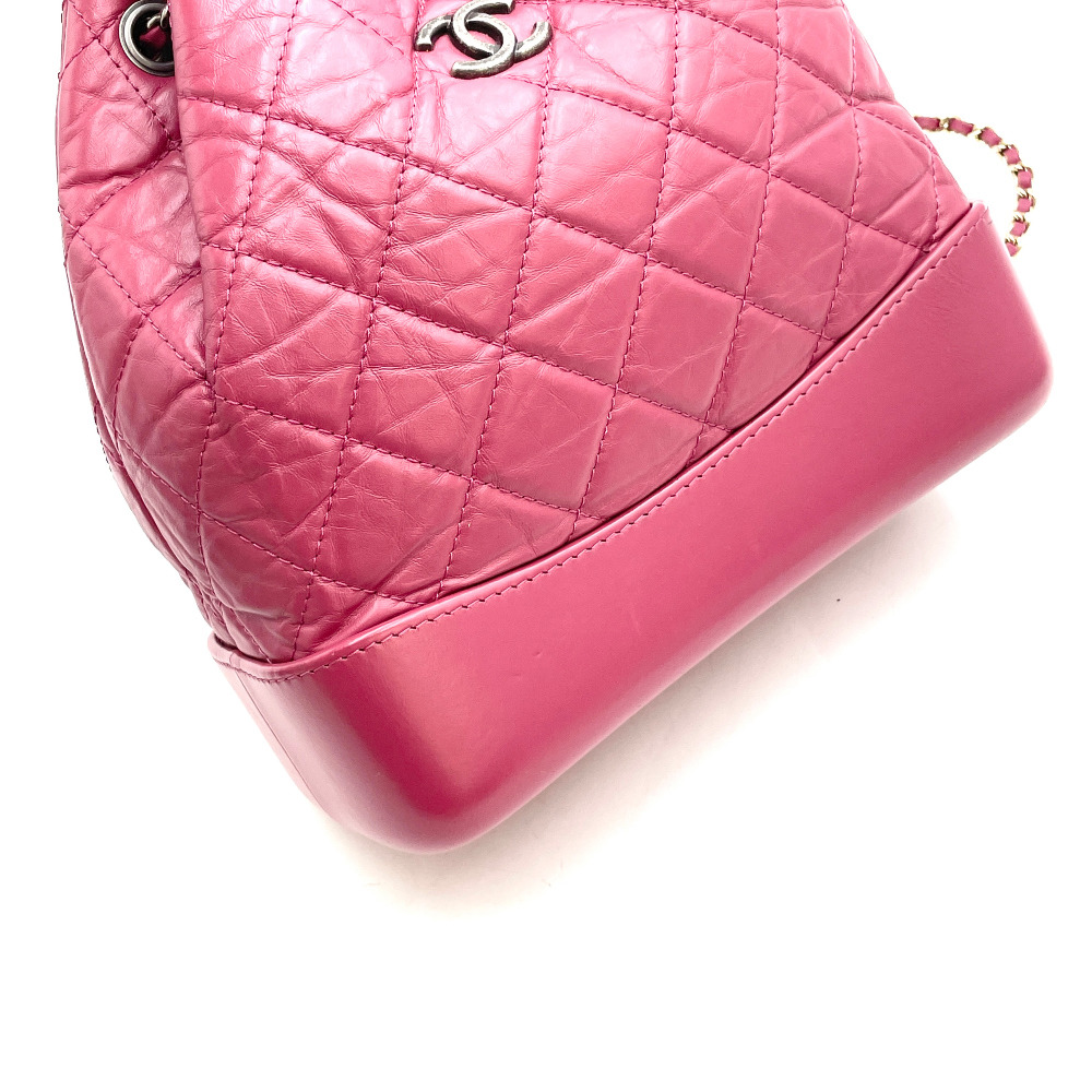 Chanel No. 26 Magenta Pink Gabrielle Backpack Small A94485 - 8