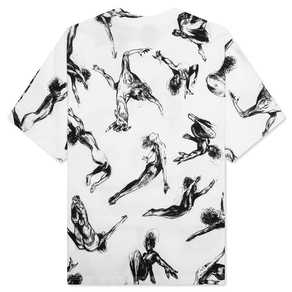 TRAPEZE WOMEN ALL OVER PRINT SHIRT - WHITE - 2