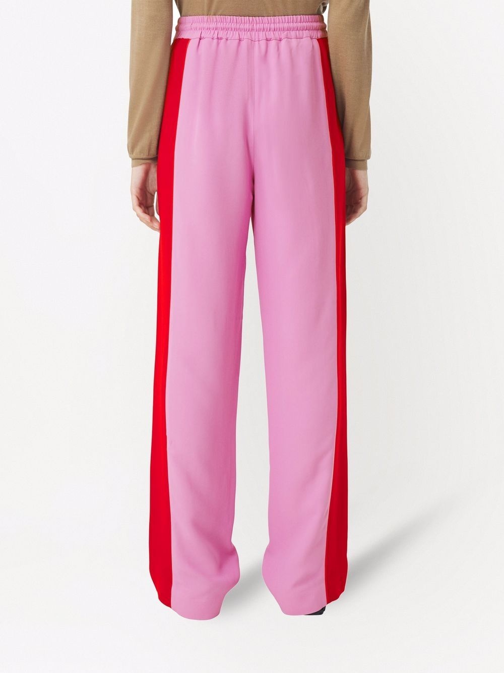side-stripe wide-leg track pants - 4